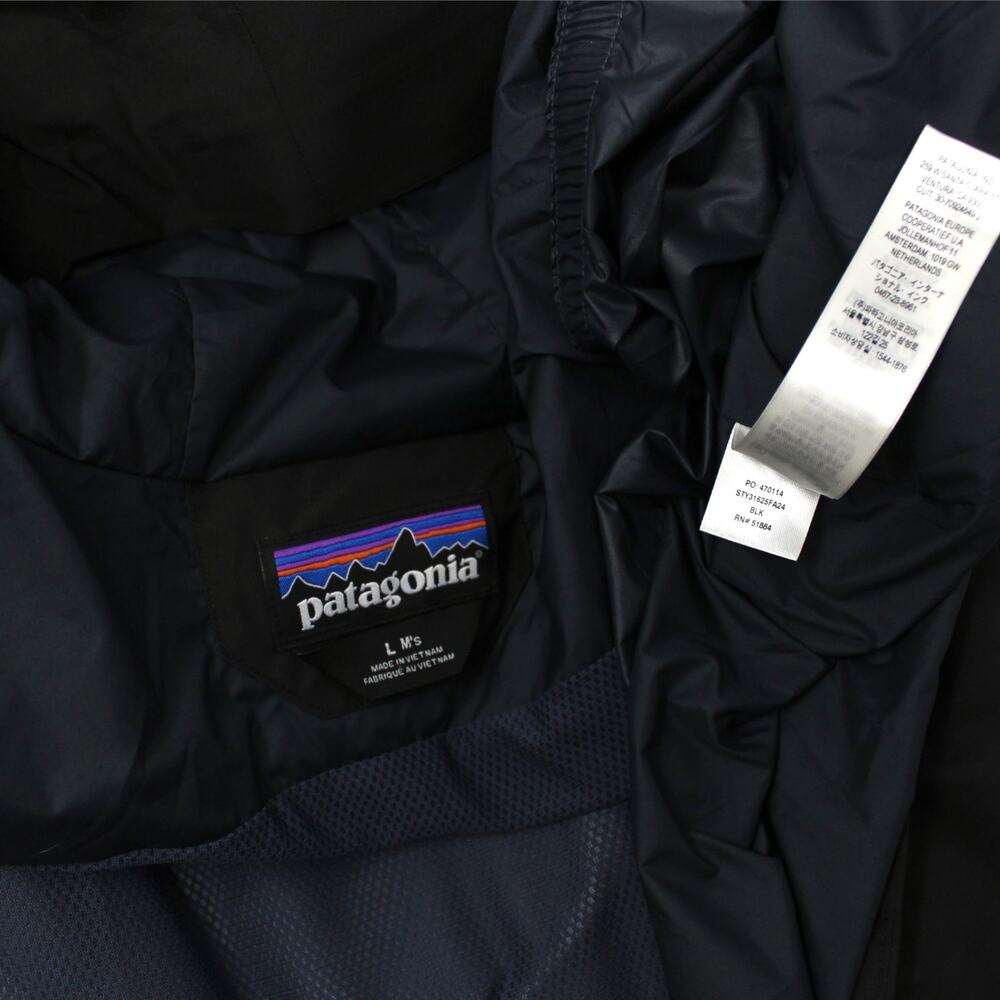 Large Patagonia Powder Town Jacket Black 31625 Ski Snowboard Shell Outdoor - Picture 9 of 15
